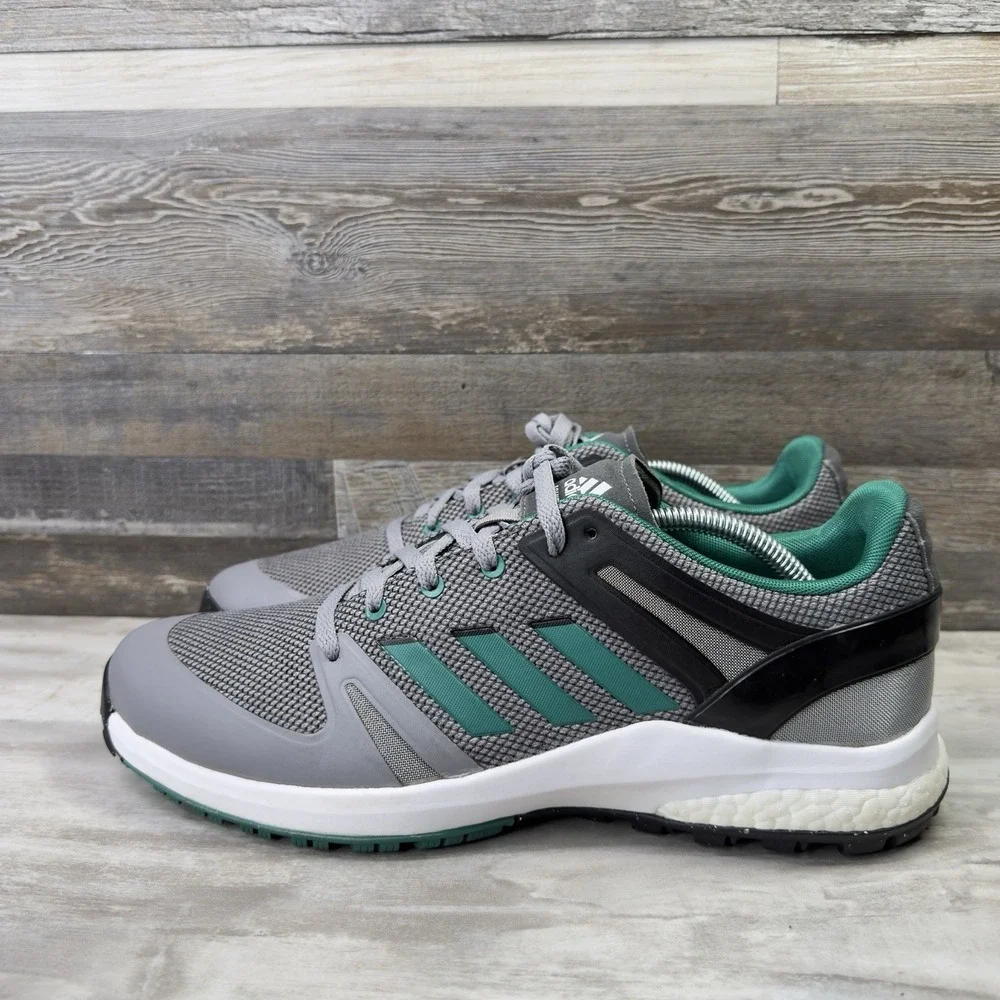 adidas EQT SL Men's 12 Waterproof Spikeless Golf Shoes Gray Green Black FW6297